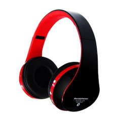 Ovleng EB203 Wireless Bluetooth Headphone (Black/Red) (Intl)