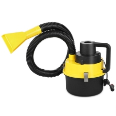 P23 New Wet/Dry Outdoor Mini Car Boat RV Vacuum Cleaner Inflator Pump Yellow 12V - Intl