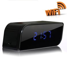 P2P Wifi Pinhole Hidden Alarm Clock Spy Security & Surveillance Camera - Intl