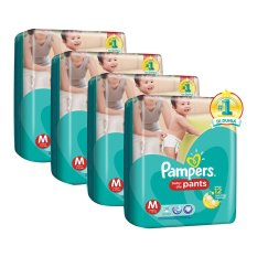 Pampers Popok Baby Dry Pants - M 30 - Karton Isi 4