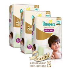 Pampers Premium Care Popok Perekat XL-40 - Isi 3