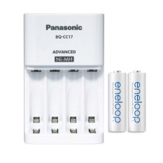Panasonic Eneloop Advanced Charger + Baterai AA 2000mAh - Putih - 2 Buah