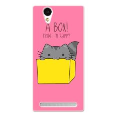 PC Plastic cartoon cat Case for Sony Xperia T2 red - Intl