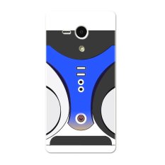 PC Plastic computer box Case for Sony Xperia SP black and blue - Intl