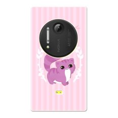 PC Plastic pinstriped Cheshire Cat Case for Nokia Lumia 1020 purple - Intl