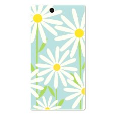 PC Plastic refreshing daisy flowers Case for Sony Xperia Z Ultra blue and white - Intl
