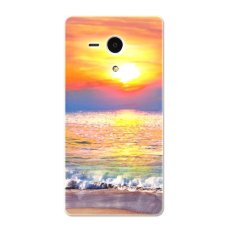 PC Plastic sunset scene Case for Sony Xperia SP gold - Intl