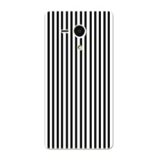 PC Plastic vertical stripes Case for Sony Xperia SP black-and-white - Intl