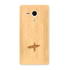 PC Plastic wood engraving Case for Sony Xperia SP Burly Wood - Intl