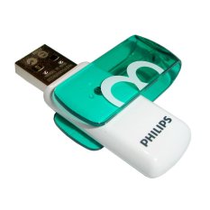 Philips Flashdisk Vivid - 8GB - Putih/Hijau