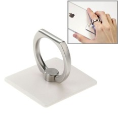 Phone Holder Ring Finger Hand Stand for HP Smartphone Android Apple Tablet Tab Blackberry - Silver
