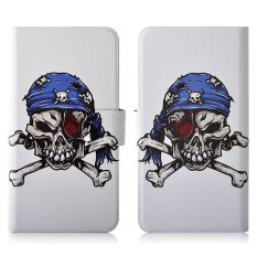 Pirates Skull PU Leather New Flip Case Cover For LG Optimus L9 P760 P765