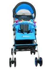 Pliko Adventure 2 PK-108 - Buggy Baby Stroller Kereta Dorong Bayi - Biru Muda