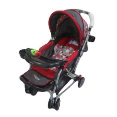Pliko Ranger PK-298 - Baby Stroller / Kereta Dorong Bayi 4 in 1 - Merah