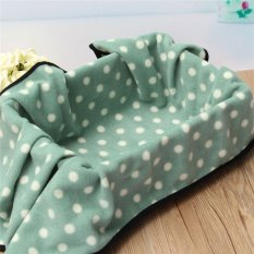 Polar Fleece Soft Warm Dog Cat Rabbit Puppy Bed Blanket Mat Cover Large Size light green (Intl)