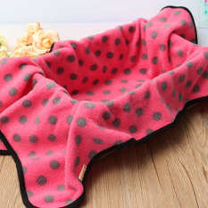 Polar Fleece Soft Warm Dog Cat Rabbit Puppy Bed Blanket Mat Cover Large Size Rose (Intl)
