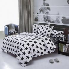 polyester Cotton Fabric Bedding set Twin/Queen/King Duvet Cover Set Bedding Sets 4pcs (Intl)