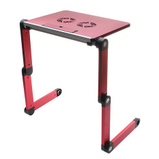 Portable 360°Adjustable Foldable Laptop Notebook Desk Table Stand Bed Tray 2 Fan - Intl