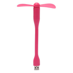 Portable Flexible Mini Notebook Laptop Desktop PC USB Cooler Cooling Desk Fan Pink (Intl)