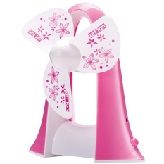 Portable Penguin Fan Shape / Kipas Angin - Pink