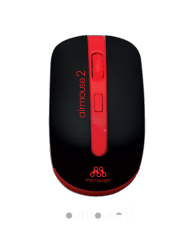 Powerlogic Airmouse2 Wireless Optical Mouse - Hitam Merah