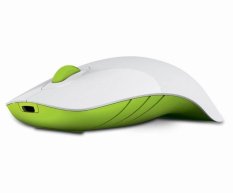 Powerlogic Wireless Mouse Air Shark - Putih Hijau