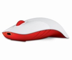 Powerlogic Wireless Mouse Air Shark - Putih Merah
