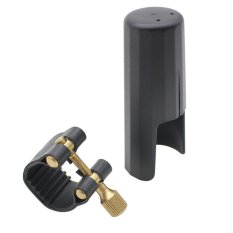 Practical Professional Tenor Saxophone Mouthpiece Cap & Leather Clip (Intl)