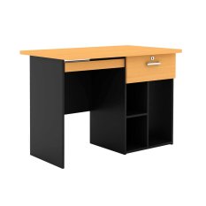 Prissilia Meja Komputer Mortred Computer Desk Extra Beech