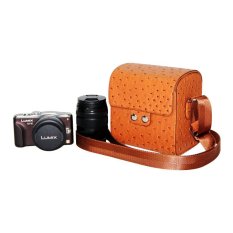 PU Leather Generic Universal Camera Case Bag Cover for Canon Sony Nikon Samsung and other Digital Camera (Brown) (Intl)