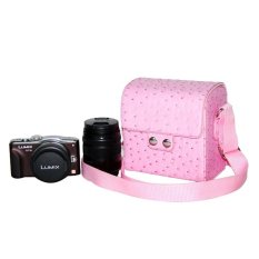 PU Leather Generic Universal Camera Case Bag Cover for Canon Sony Nikon Samsung and other Digital Camera (Pink) (Intl)