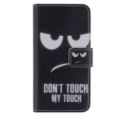 PU Leather Hard Folio Flip Stand Holster Cover for iPod Touch 5/6 (Black) (Intl)