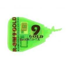 R - SIM 9 Gold untuk Unlock Apple Iphone 5, 5c, 5s, 4s