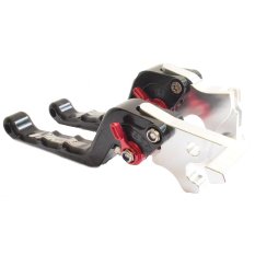 RajaMotor Aksesoris Motor Handle Yamaha RX King New dan Vixion Stel Double Lipat CNC Model Bikers- Hitam