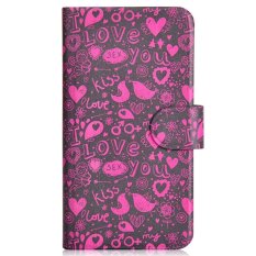 Red Bird Kiss Love Bird Sexy Design Card Slot Magnetic PU Leather Flip Case Cover Compatible For LG Optimus G3 mini D728 G3 Beat