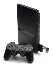 Refurbished Sony Playstation PS2 Slim Dan Hardisk 40GB Multifungsi Optik Full Games - Hitam - Grade A