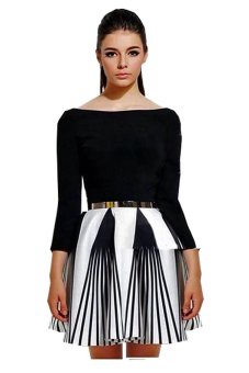 rezzo store dress arnia hitam putih lazada indonesia rezzo store dress arnia hitam putih lazada indonesia