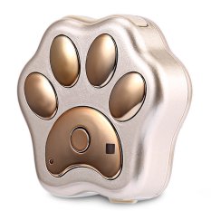 RF-V30 Smart WiFi Pet GPS Tracker IP66 Waterproof Collar Locator Safety Alarm for Dog Cat (GOLD)