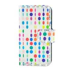Rhinestone Colorful Circle Design Card Slot Magnetic PU Leather Flip Case Cover Compatible For LG Optimus L9 P760 P765