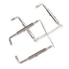 RIS Metal 4/4 Violin Chinrest Clamp screw Silver Set of 2 (Intl)