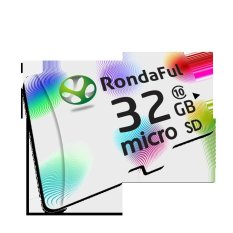 Rondaful Fingerprint Spray Painting Micro Sd Card 32gb Class 10 Real Capacity Storage Memory Card Tf Card for Camera - Intl