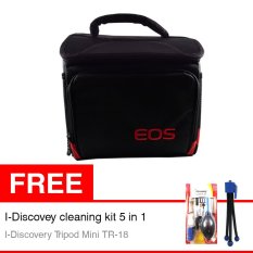 Rotamart Tas Kamera SLR EOS + Gratis i-Discovery Cleaning Kit 5 in 1 & i-Discovery Tripod Mini TR-18