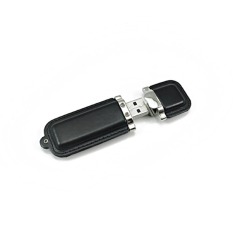 S and F FbscTech USB 2.0 Leather Flash Drive Data Memory Storage Pen Stick U Disk Cuboid 16GB Black - Intl