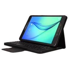 S and F Leather Case Stand Bluetooth Keyboard for Samsung Galaxy Tab A 9.7 T550 (Black) - Intl