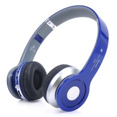 S450 3.5mm Foldable Hands-free Headphone Bluetooth V2.1 Headphone with TF Slot FM (Blue)