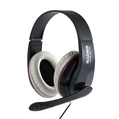 SADES SA701 Over Ear Stereo Gaming Headset Headphone with Mic 3.5mm Plug Earphone Adjustable Headband for CS DOTA2 PC Laptop (Black) (Intl)