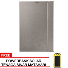 Samsung Book Cover Case for Galaxy Tab S2 8.0 - Gold + Free Solar Powerbank