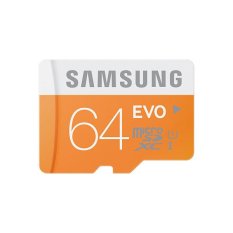 Samsung EVO 64GB Class 10 Micro SDXC Memory Card Original - Orange