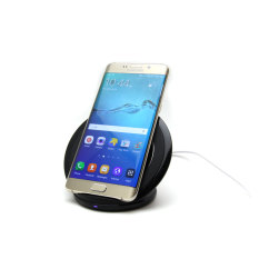 Samsung Fast Charger Wireless Stand Galaxy S7 , S7 Edge ,Note 5, S6, & S6 Edge - Hitam