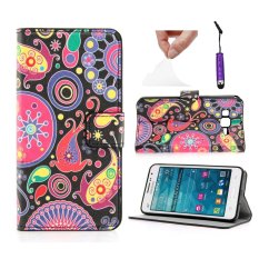 Samsung Galaxy Grand Prime G530H PU Leather Flip Case Cover Protector Wallet Card Holders with Magnetic Closure and Stand Function Decorative Pattern